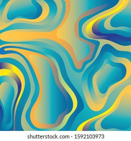 Creative 3D Abstract Background. Paper Cut Wave Style. Designed for web, banner, background