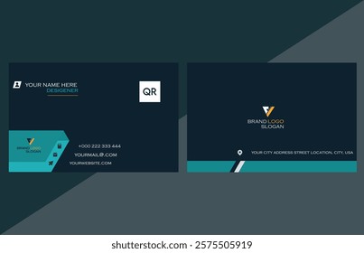 creative 3d business card design, vector layout