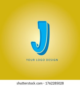 Creative 3d J Letter Logo Design Stock Vector (Royalty Free) 1762285028 ...