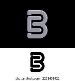 diseño creativo del logotipo CB de 3d letras, CB, BC, C, B diseño inicial del logotipo comercial Icono alfabético, monograma vector.
Letras alfabéticas Iniciales Logotipo Monograma CB, BC, C y B