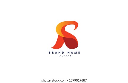 Creative 3D S Text Logo Design