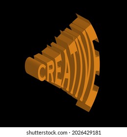 Creative 3D text effect, vector isolated, creative sign element, beautiful design 