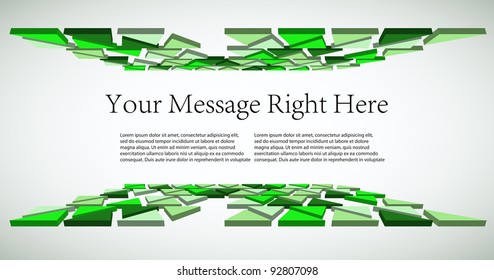 creative 3d triangle business background. Vector illustration