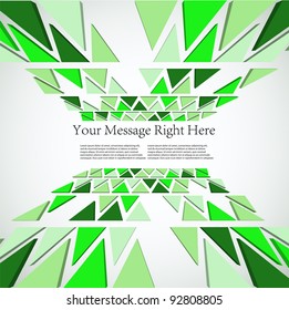 creative 3d triangle business background. Vector illustration. Eps 10