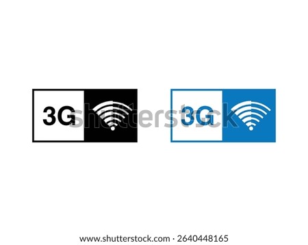 creative 3G design, signal vector illustration, isolated on transparent background
