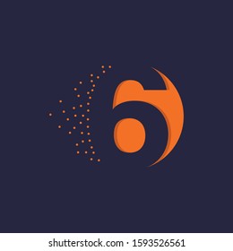 creative 6 letter logo design, icon design template elements