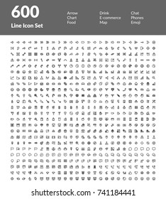 Creative 600 icons set - Miscellaneous categories