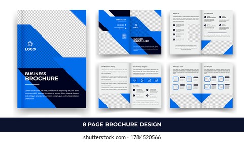 Creative 8 page business brochure templates