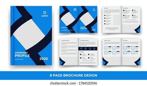Creative 8 page business brochure templates