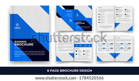 Creative 8 page business brochure templates