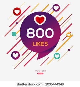 Creative 800 mag Design für Social Network, Vektorgrafik.
