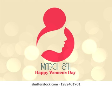 creative 8th march happy women's day design