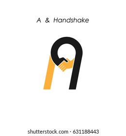 Creative A- letter icon abstract logo design vector template.Business offer,partnership icon.Corporate business and industrial logotype symbol.Vector illustration