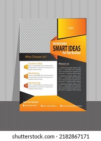 Diseño de plantilla de viajero de negocios A4 creativo para la idea de negocio en crecimiento.