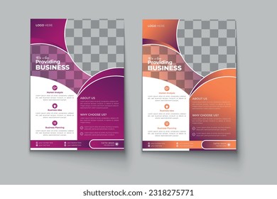 plantilla de folleto comercial creativo a4,