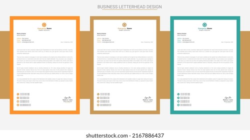 Creative a4 business letterhead print-ready design