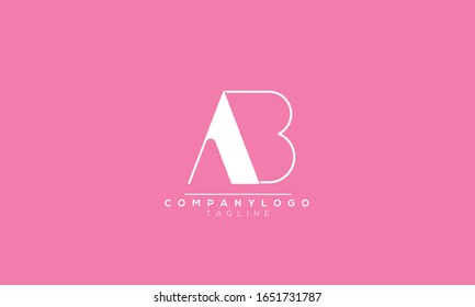 Creative AB Letter Initial Logo Design Template Vector Illustration