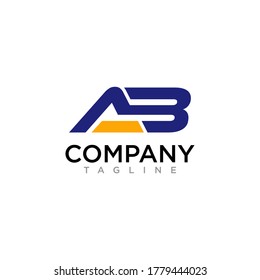Creative AB letter .Logo design vector template.