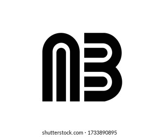 creative A+B monogram logo designs 