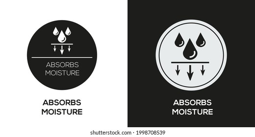 Creative (Absorbs moisture) Icon ,Vector sign.
