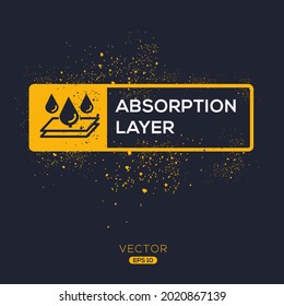 Creative (Absorption layer) Icon ,Vector sign.