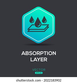 Creative (Absorption layer) Icon ,Vector sign.