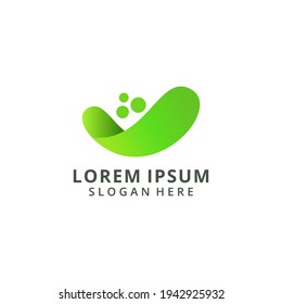 Plantilla de diseño de logotipo 3d abstracto creativo