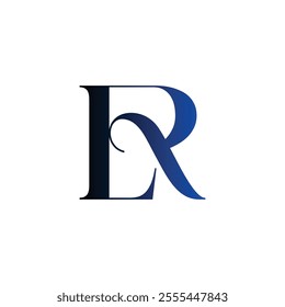 creative abstract alphabet negative space modern minimalist RGB color business elegant luxury monogram logo design