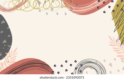 creative abstract art banner background