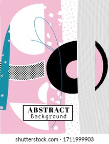 Creative Abstract art with different shapes, patterns and textures.