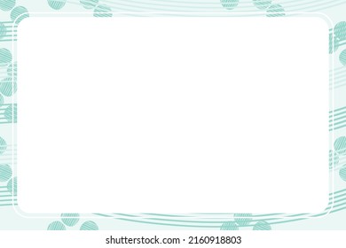 Creative abstract art frame with empty space for your text. Useful for photo cards,school invitations,advertising. Design template with abstract light green geometric forms.
