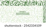 Creative Abstract Background Calligraphy Contain Random Arabic Letters Without specific meaning in English ,Vector illustration