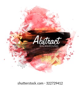 Creative abstract background with colorful splash.