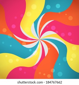 Creative abstract background with colorful waves