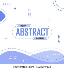 Creative abstract background design. Easy to edit with vector file. Can use for your creative content. Especially for banner background.