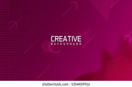 creative abstract background with Dynamic shapes. halftone color. minimalist design concept. vector illustration