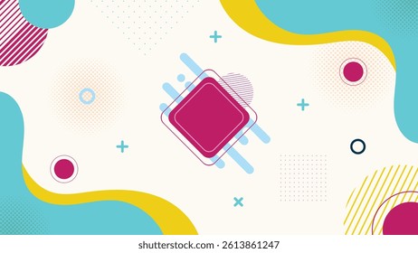 Creative abstract background featuring colorful geometric shapes and artistic patterns perfect for design projects