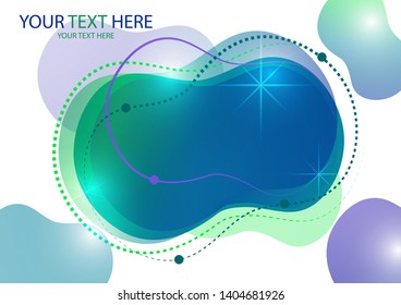 Creative abstract background Fluid Style Colors and shapes. Vector with bright shapes in motion. Futuristic layout design for banner or poster, poster design.