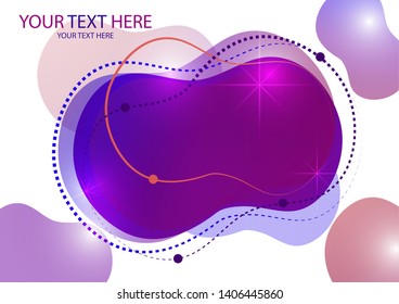 Creative abstract background Fluid Style Colors and shapes. Vector with bright shapes in motion. Futuristic layout design for banner or poster, poster design.