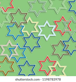 Creative abstract background of geometric shapes. Vector illustration