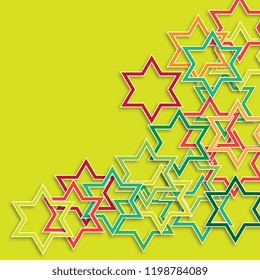 Creative abstract background of geometric shapes. Vector illustration