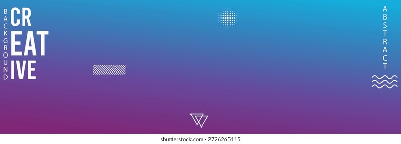 Plano de fundo abstrato criativo com formas geométricas e cores de gradiente