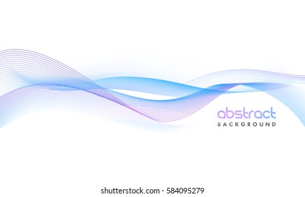 Creative abstract background with glossy waves.