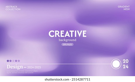 Creative abstract background of light purple gradient soft violet color, beautiful and luxurious. Minimalist pastel colors EPS 10 vector