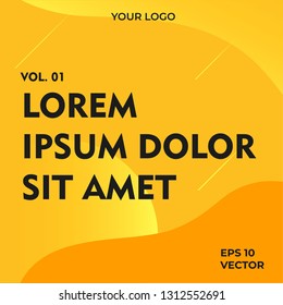 Creative abstract background. Modern fluid style cover, flyer, brochure template. Eps 10 Vector