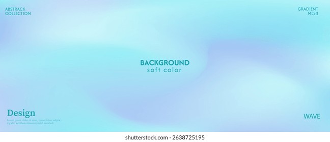 Creative abstract background with sky blue wave texture. Light and dark combination. Minimalist pastel color design