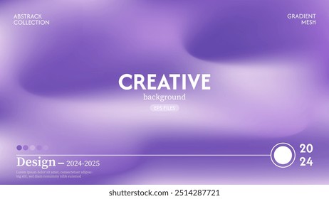 Creative abstract background soft gradient light purple color, beautiful and luxurious. Minimalist pastel colors EPS 10