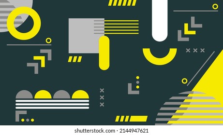 Creative abstract background vector design with various shapes geometric