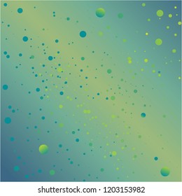 Creative abstract background for web ande print decoration , flat water drops in green blue colors  