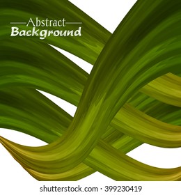 Creative abstract background for your design. Vector illustration. Green and golden colors